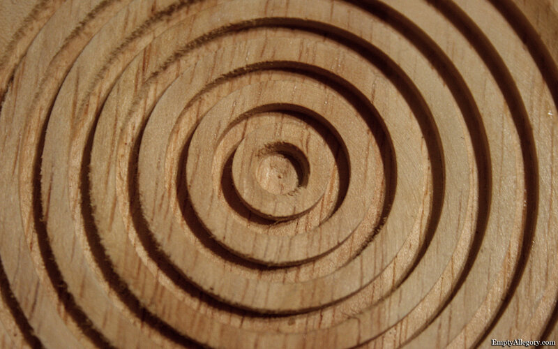 wood carving spiral pattern