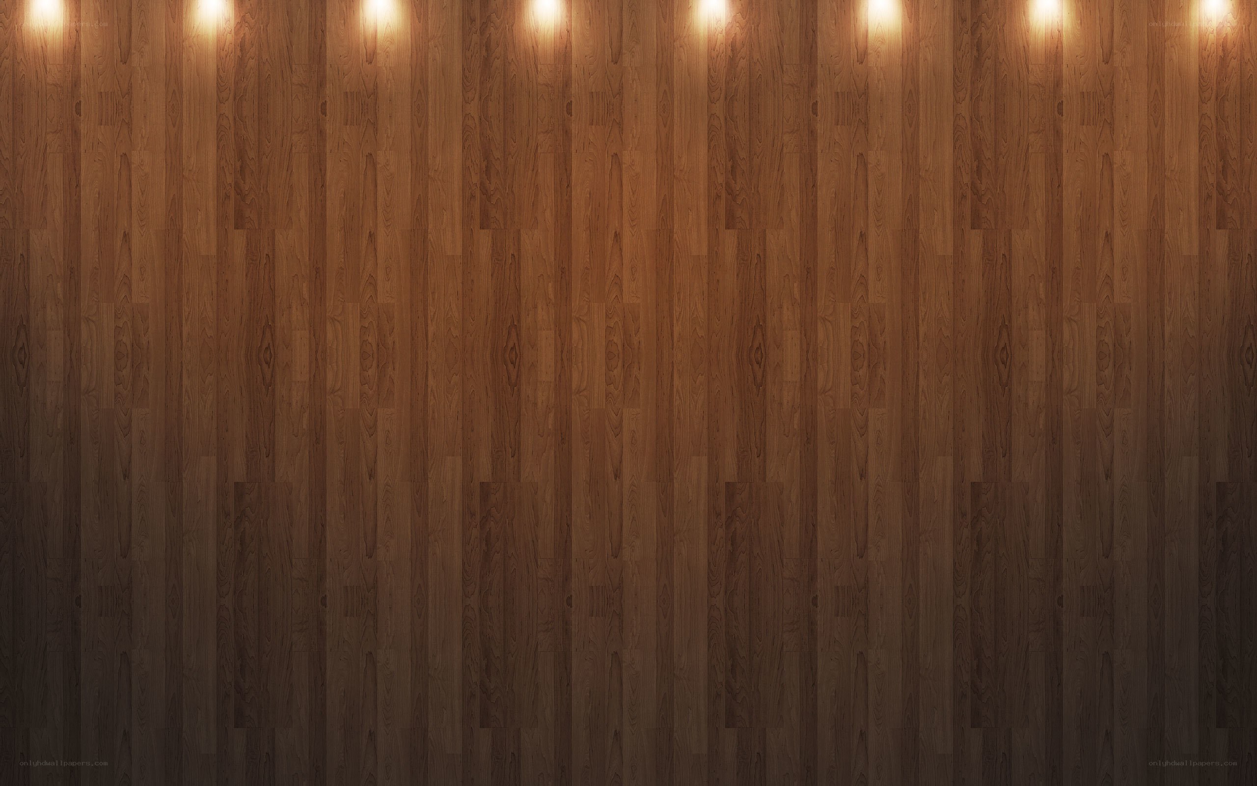 wood floor with lights
