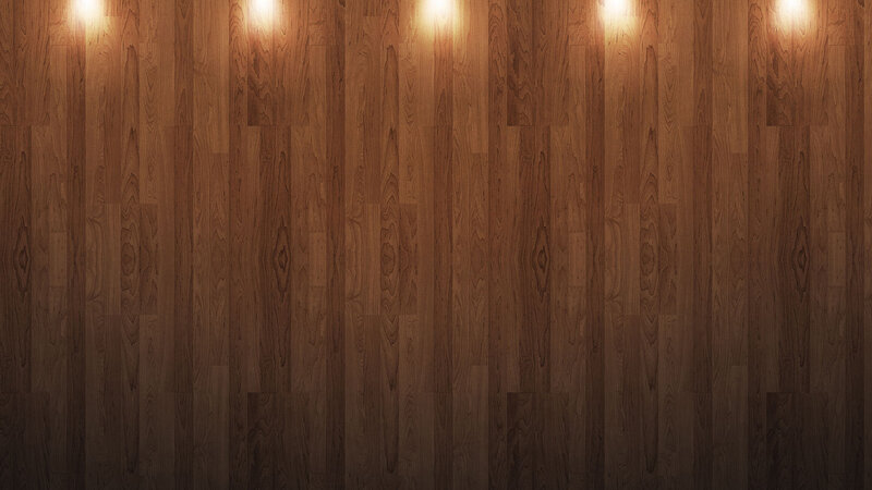wood floor with spotlights