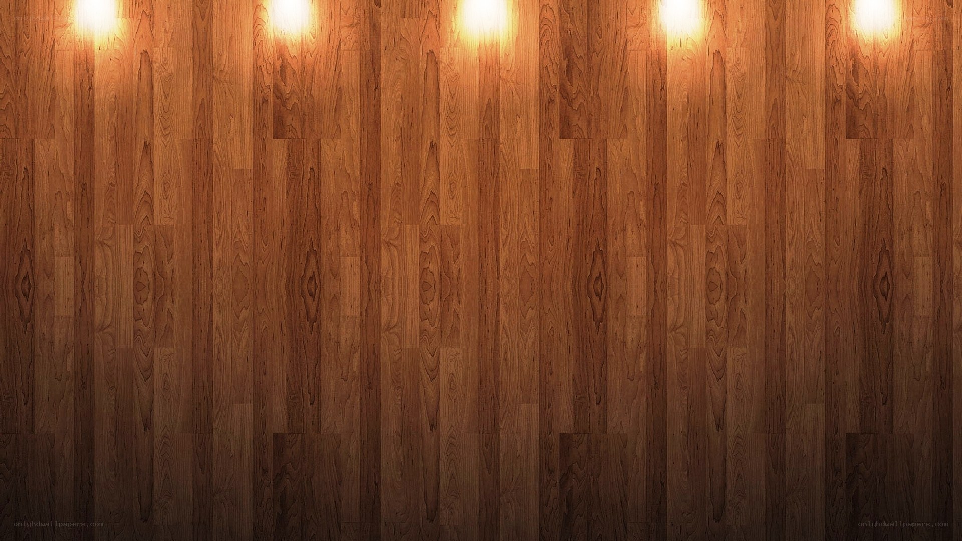 wood floor with warm lighting