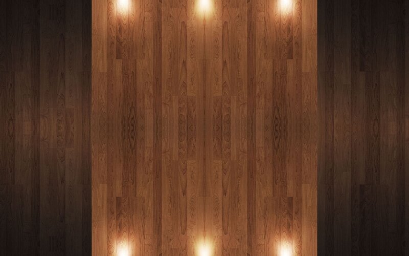 wood floor with warm lighting
