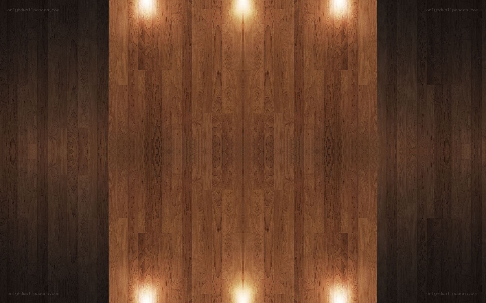 wood floor with warm lighting
