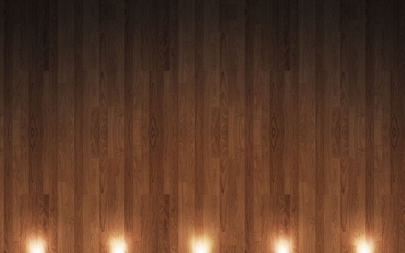 wood floor with warm lights