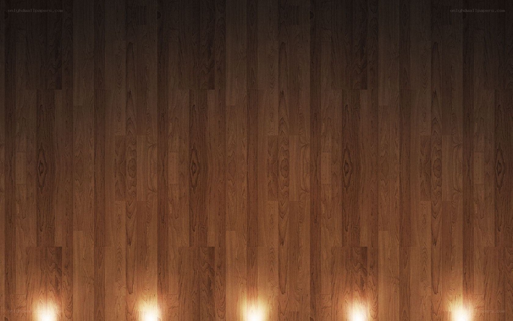 wood floor with warm lights