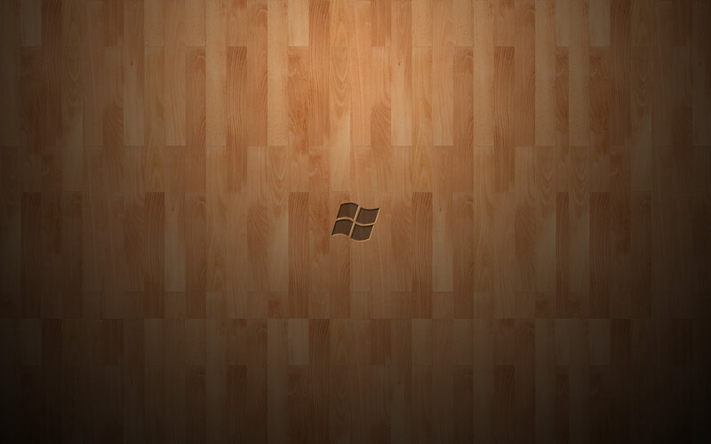 wood floor with windows logo