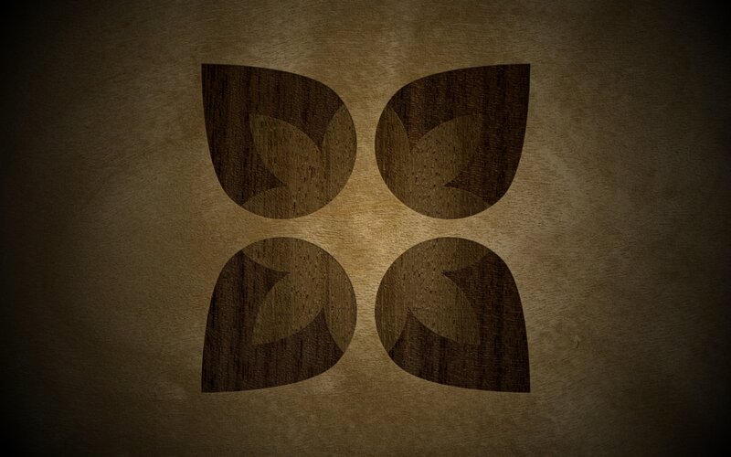 wood grain leaf pattern