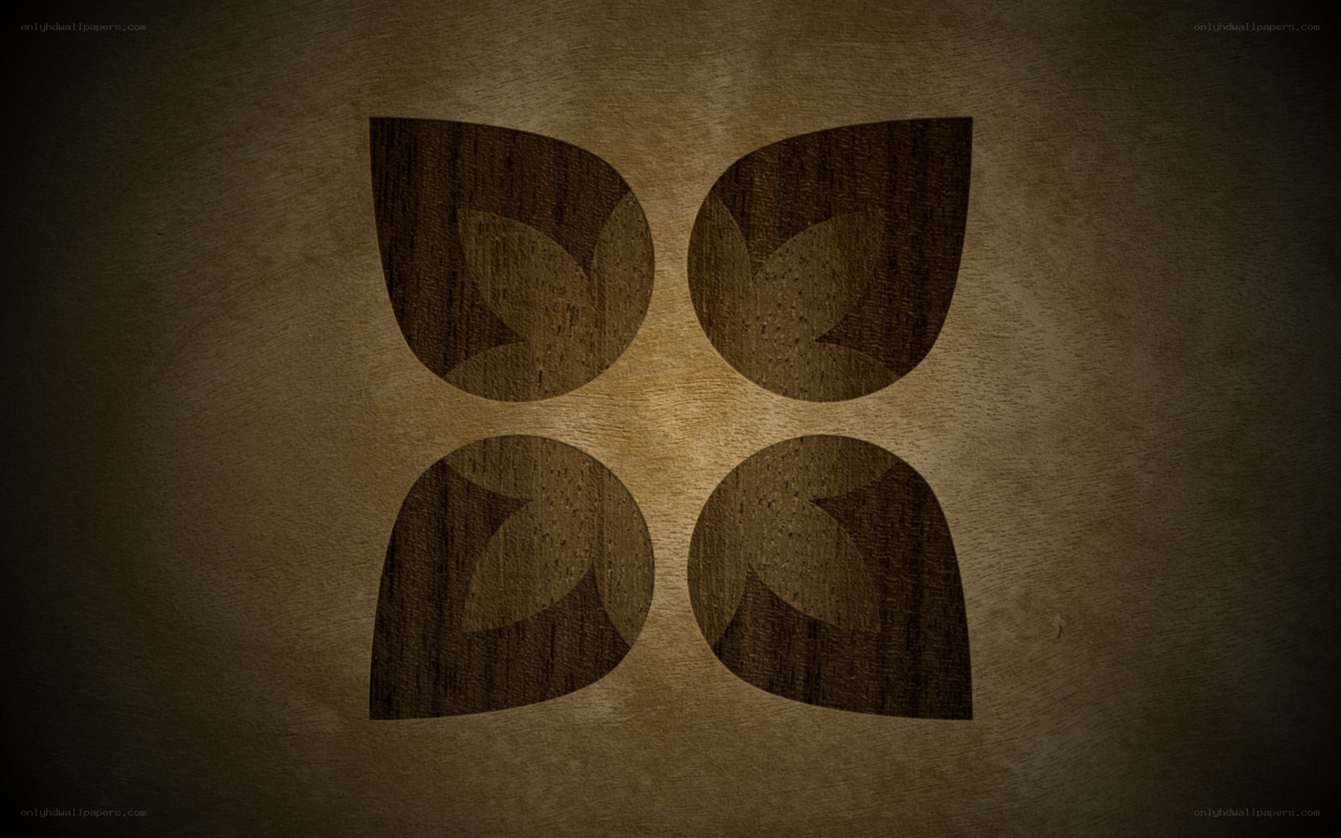 wood grain leaf pattern