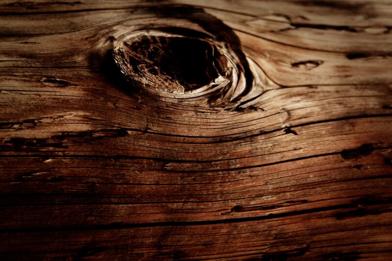 Wood Grain with Knot — Brown, Textured