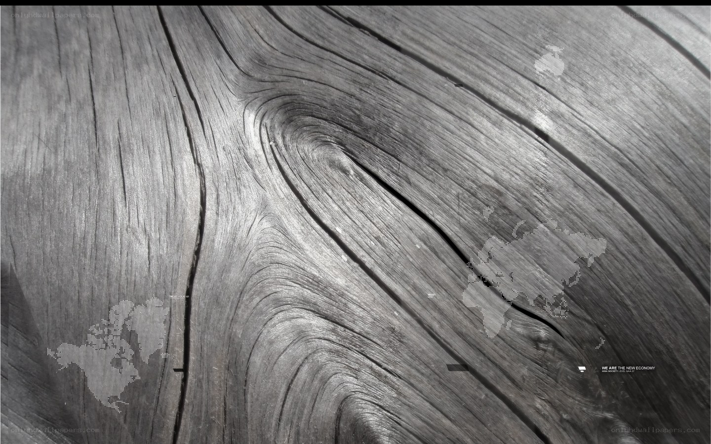 wood grain with world map overlay
