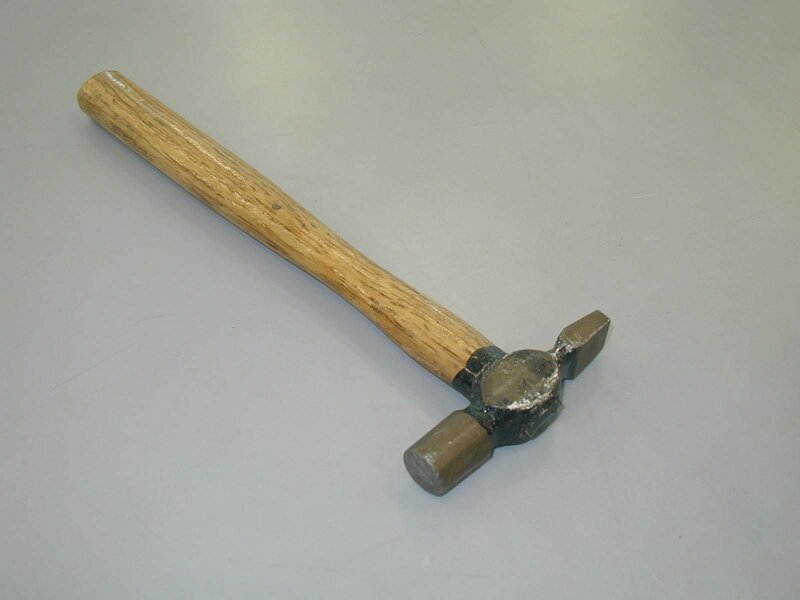 wood-handled hammer