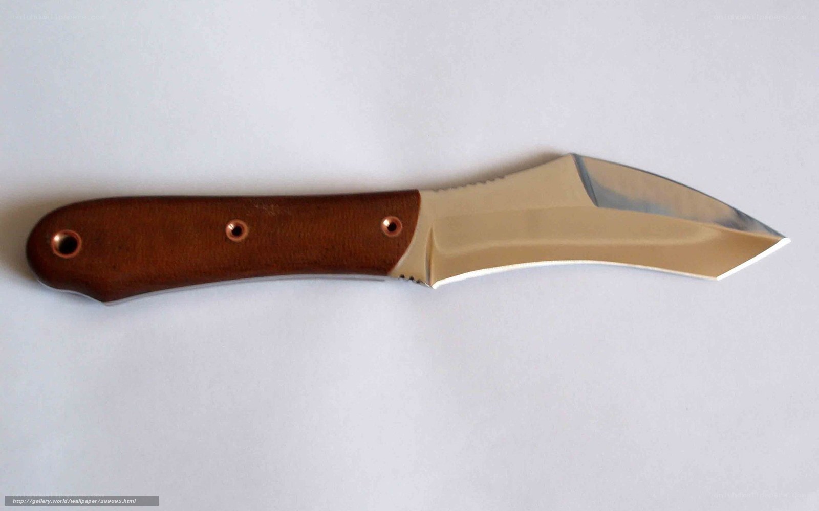 wood-handled knife with metal blade