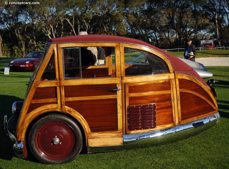 Wood-paneled Vintage Car — Brown