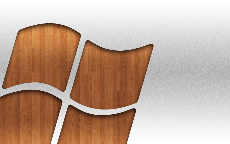 wood texture windows logo