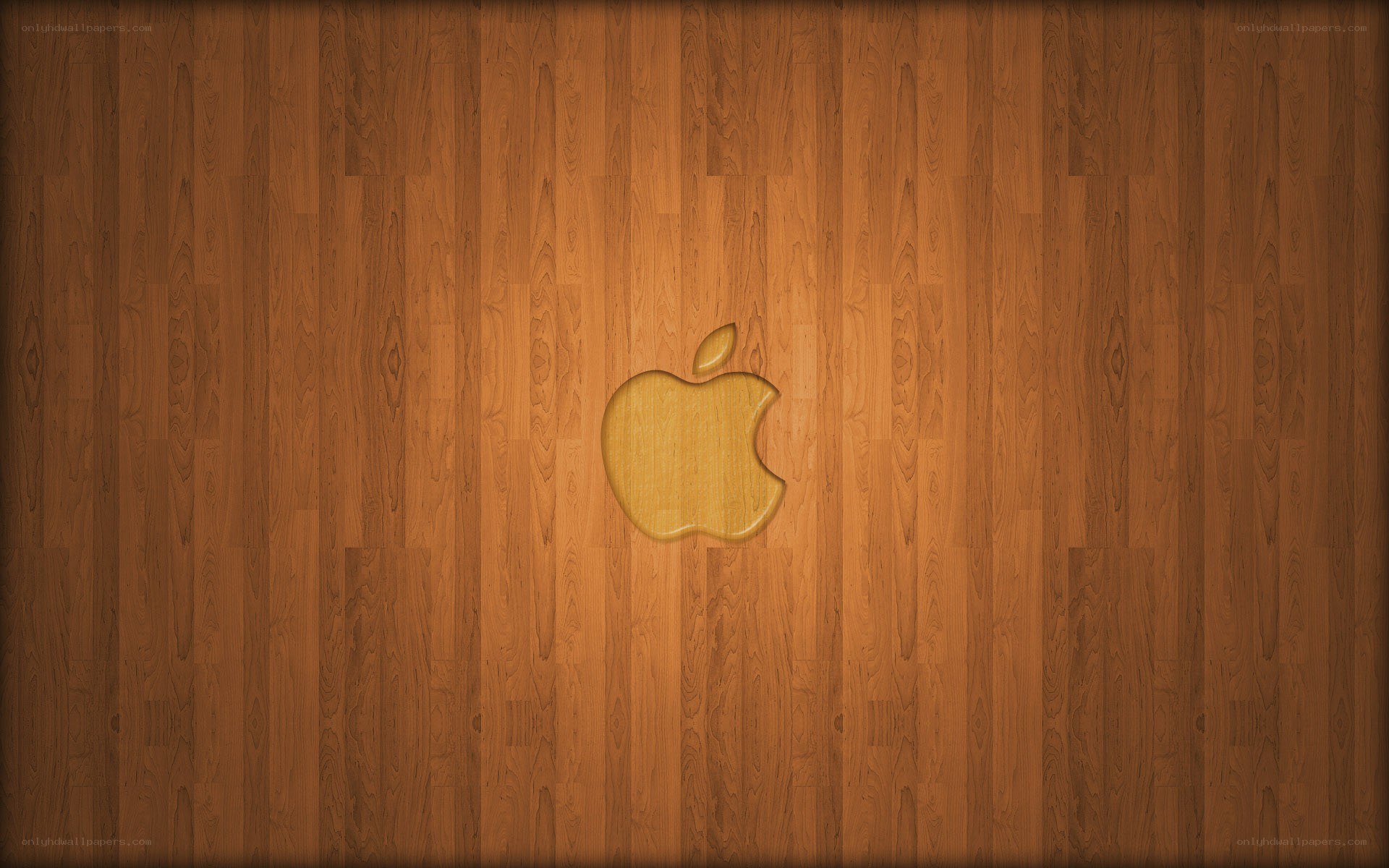 wood texture with apple logo