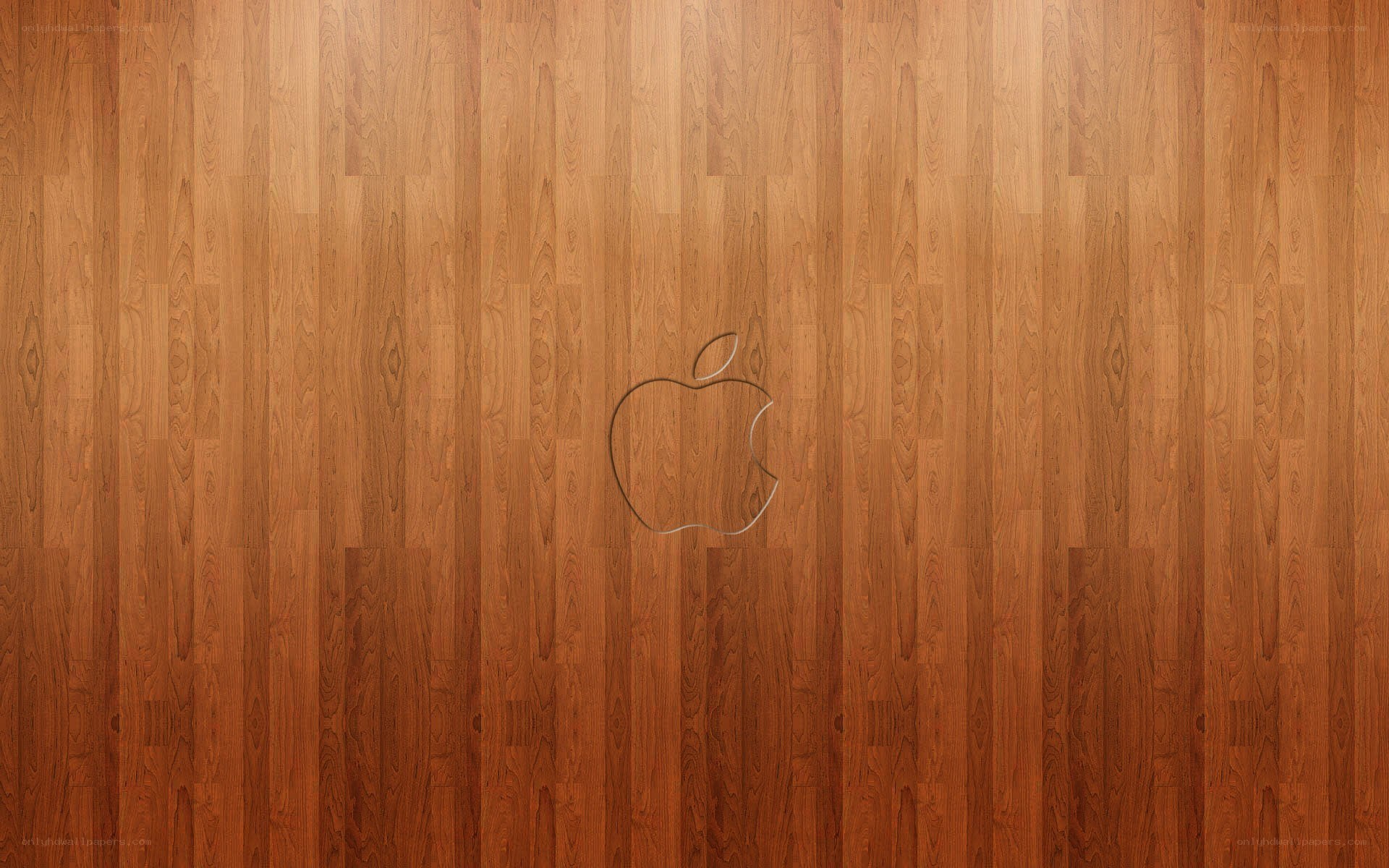 wood texture with apple logo