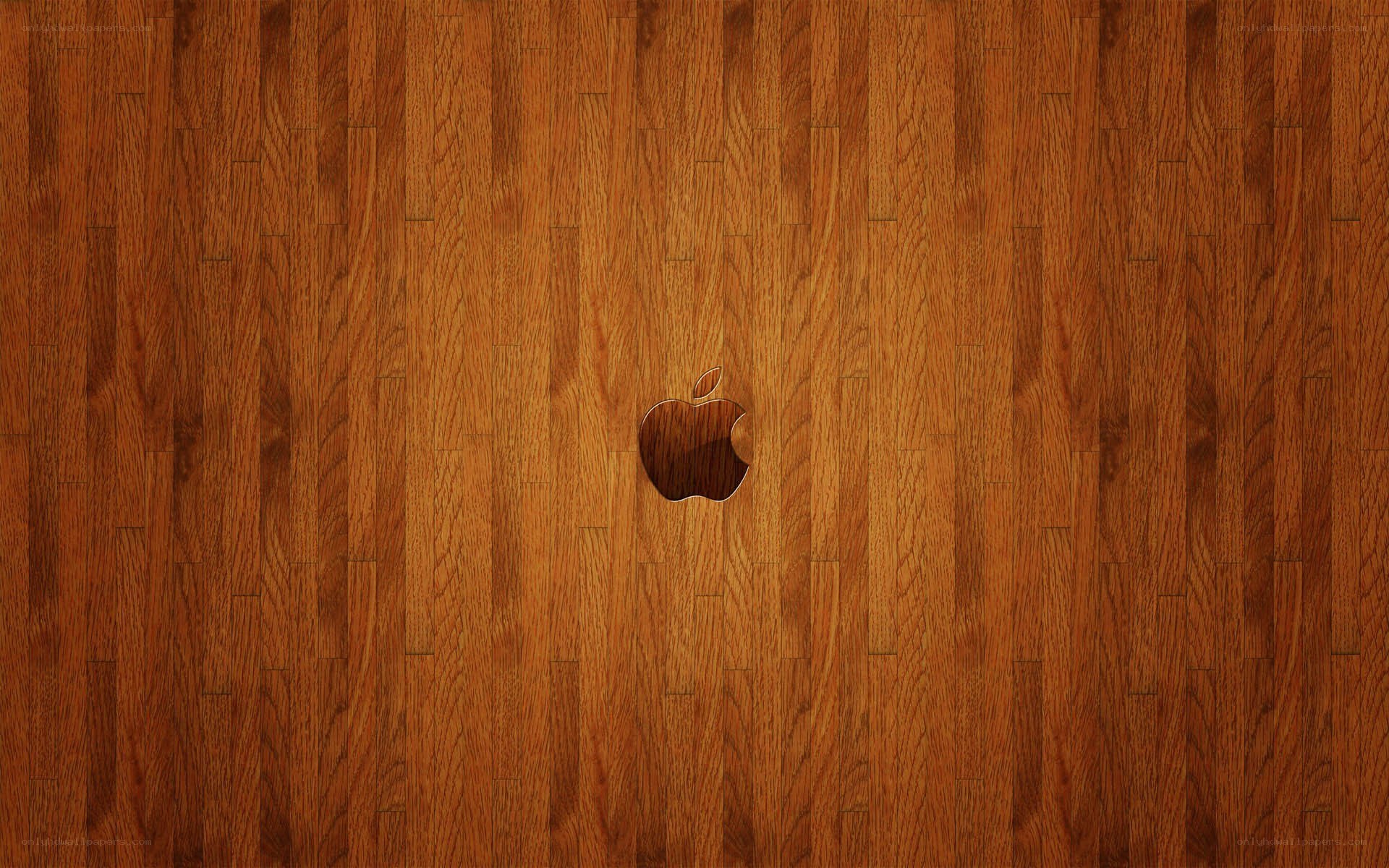 wood texture with apple logo