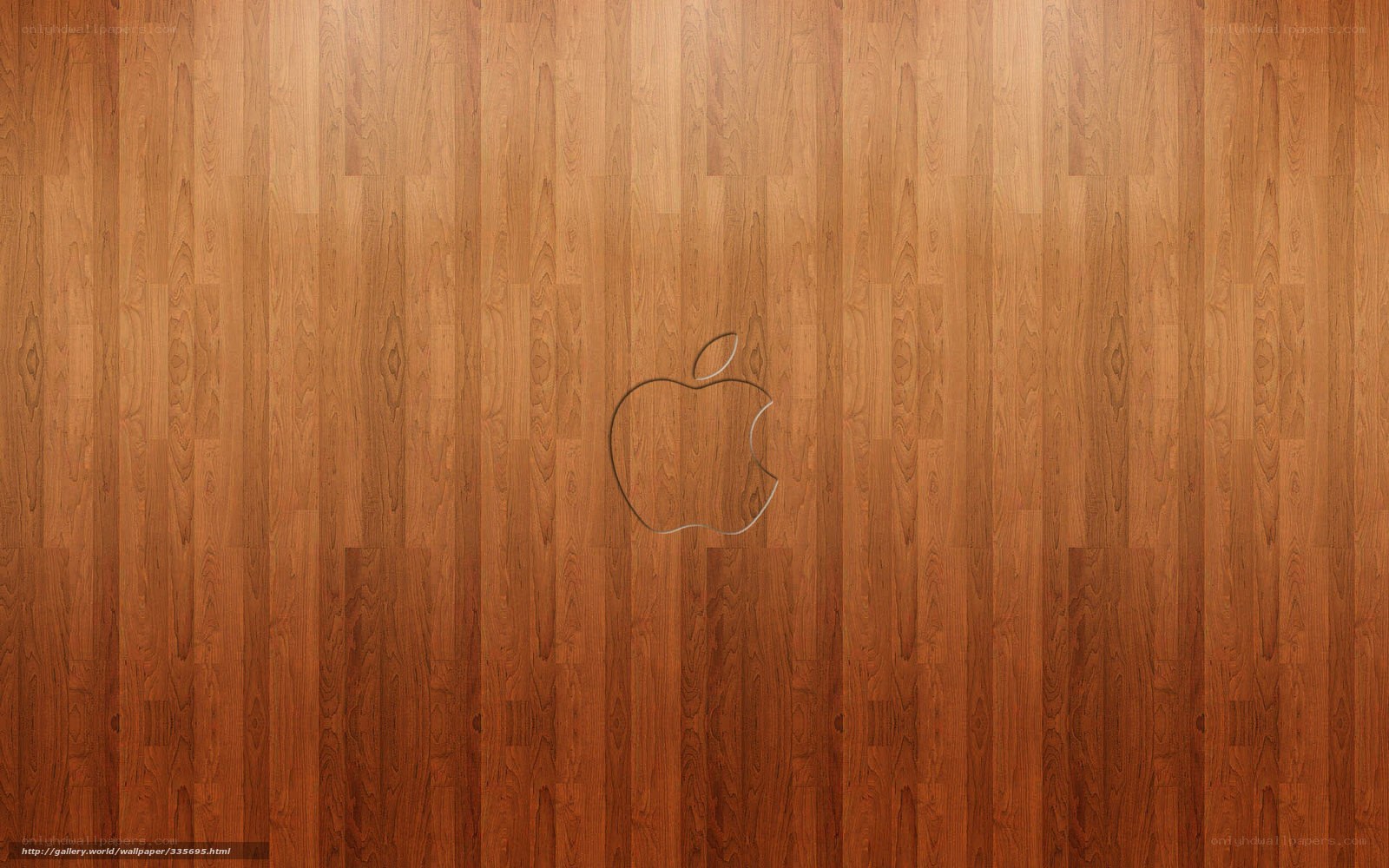 wood texture with apple logo