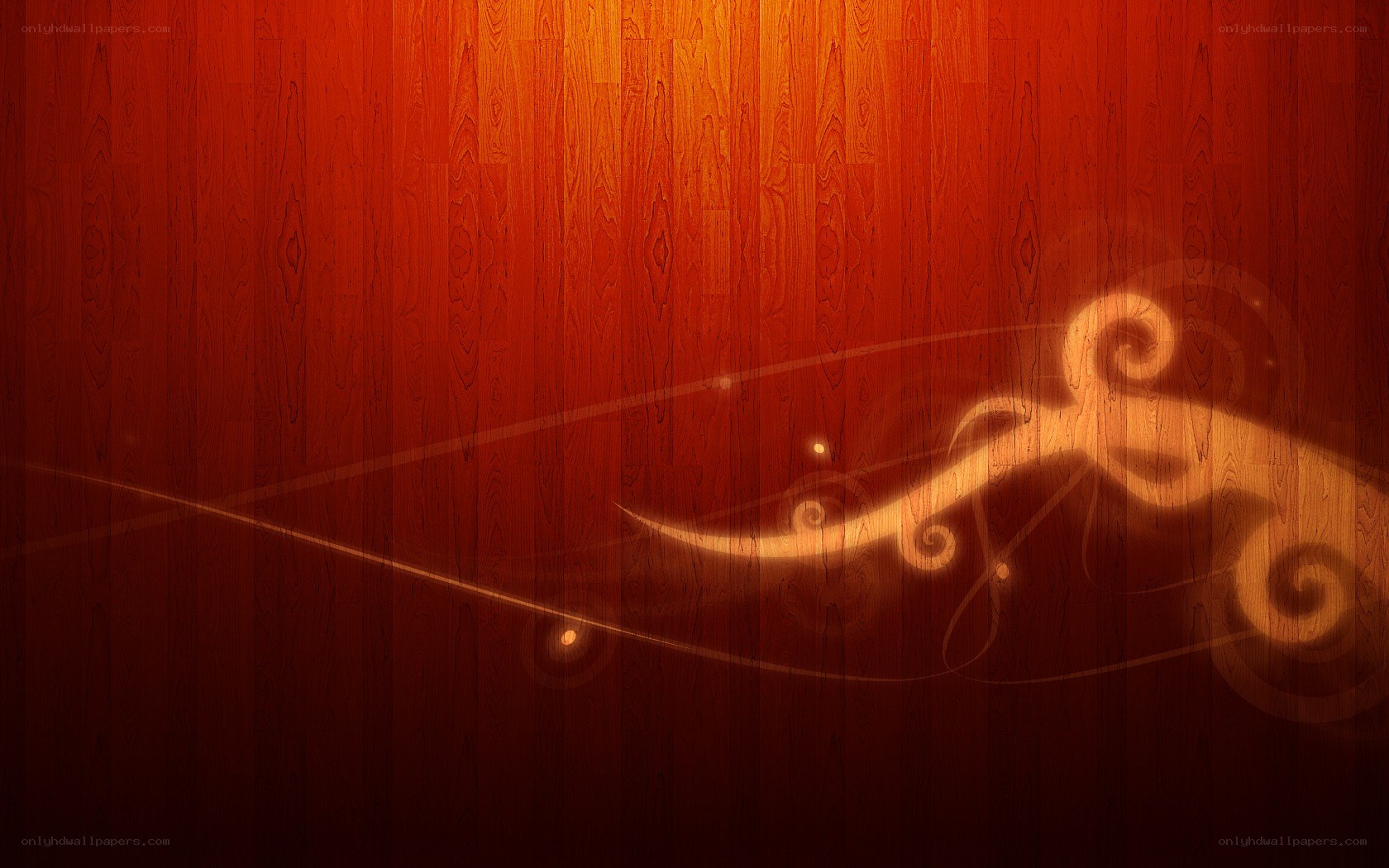 wood texture with glowing swirls