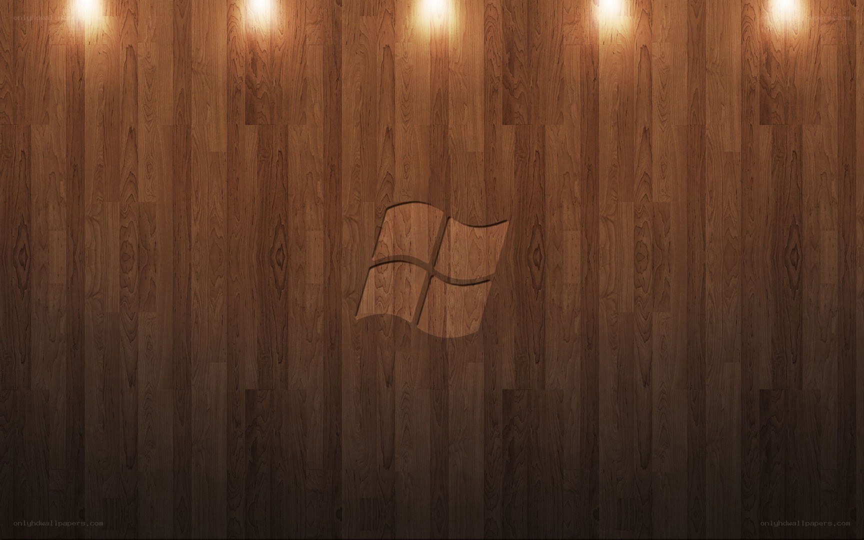 wood texture with windows logo