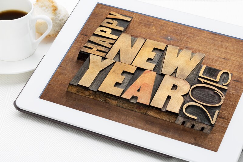 Wood Type Letters on Tablet