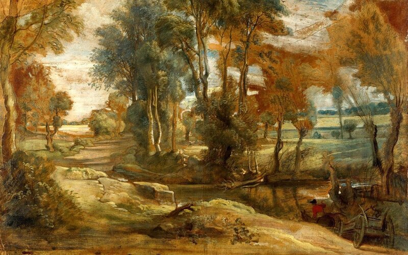 Wooded Landscape with River