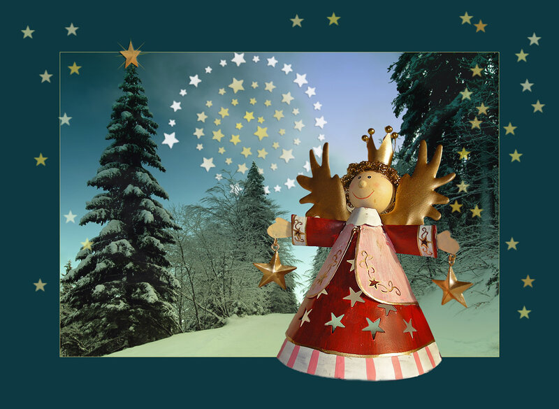 Wooden Angel Ornament