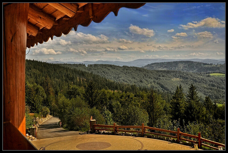 Wooden Balcony View
