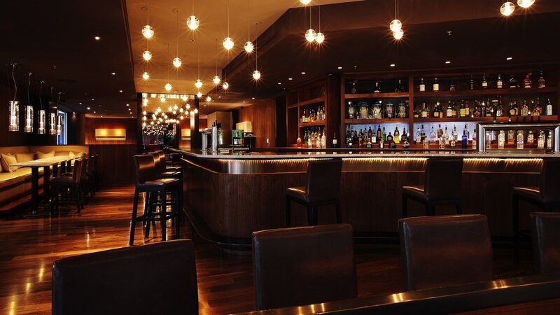 Wooden Bar Interior — Brown, Dark