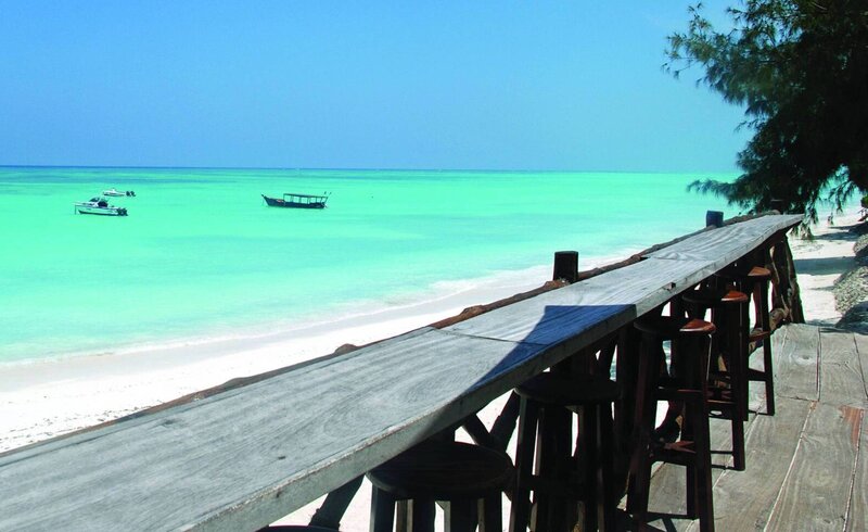 Wooden Bar on Beach