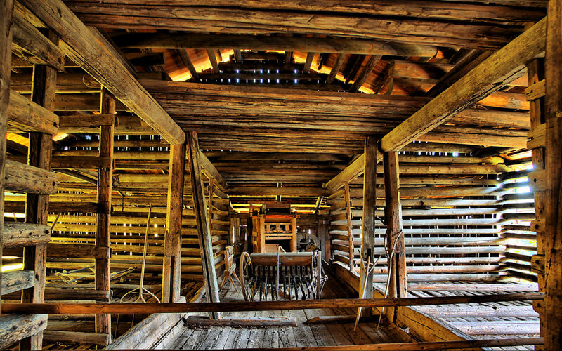 Wooden Barn Interior