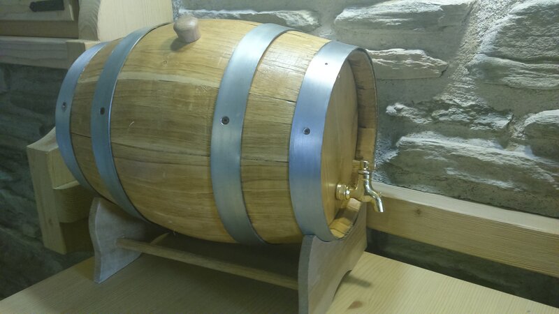 Wooden Barrel with Tap