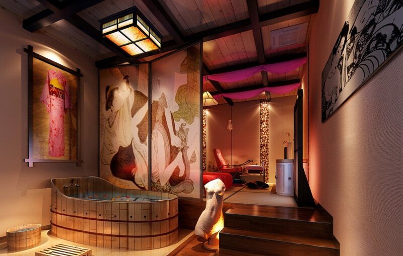 Wooden Bathtub in Spa