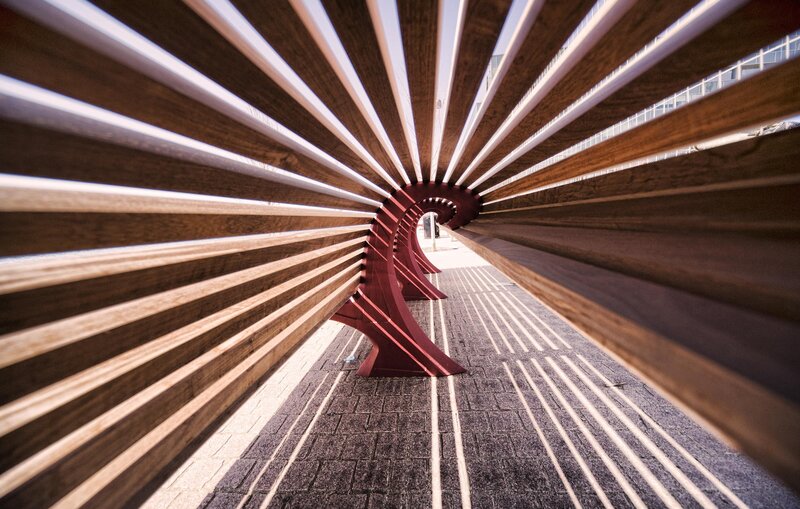 Wooden Bench Structure