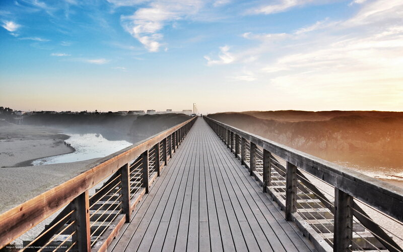 Wooden Boardwalk Pier