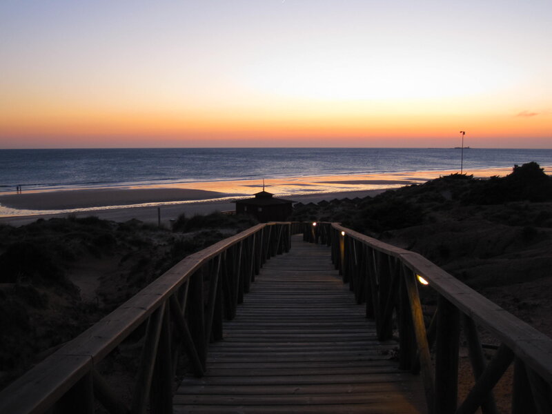 Wooden Boardwalk to Beach — Orange, Serene
