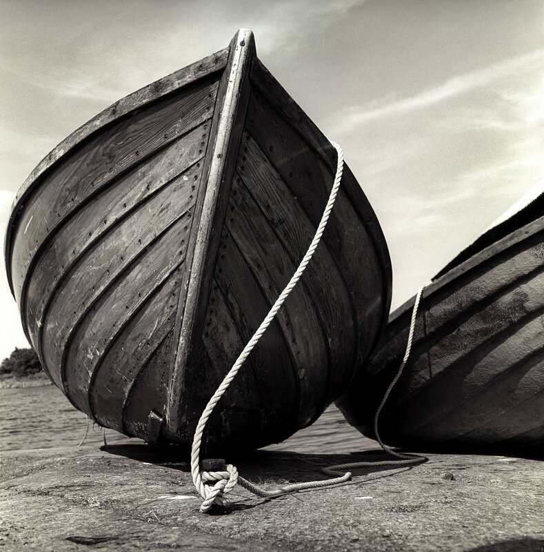 Wooden boats on a shore