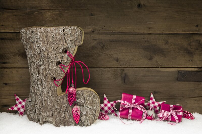 Wooden Boot Decoration