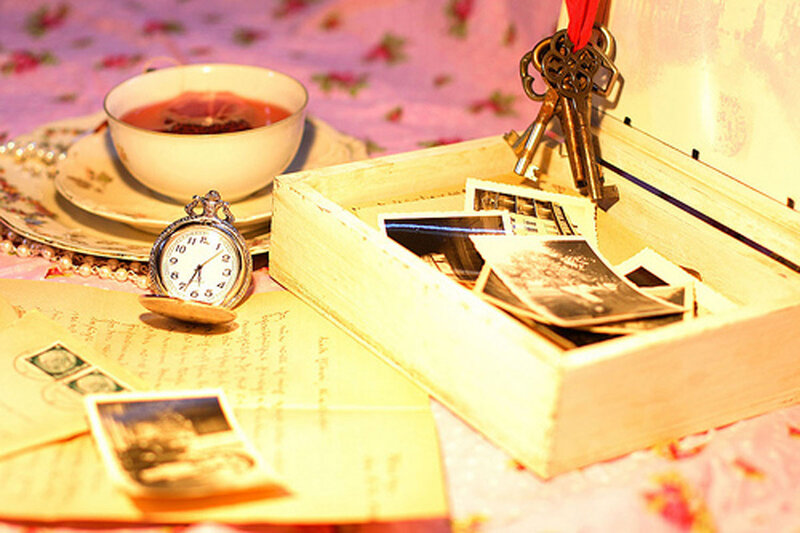 Wooden Box with Photos