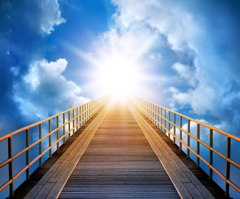 Wooden Bridge to Sky