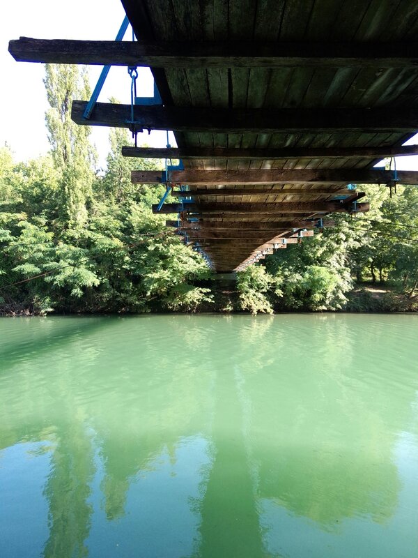 Wooden Bridge Underside — Green