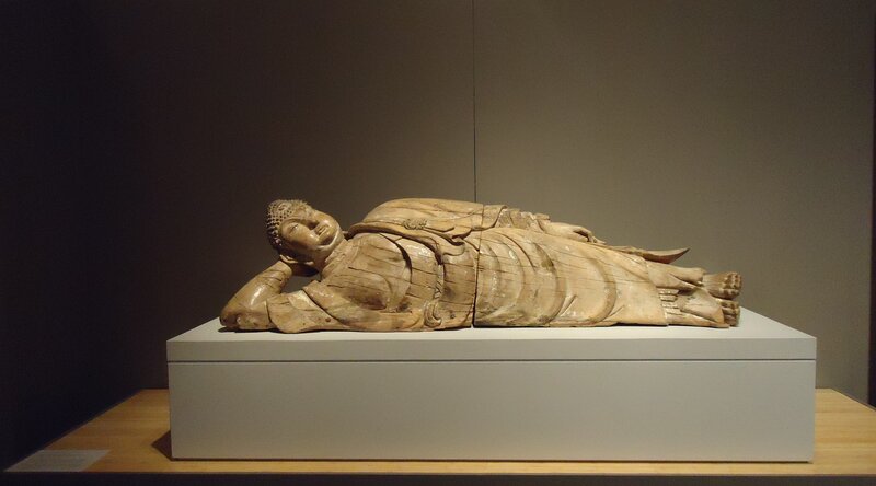 Wooden Buddha Statue — Beige