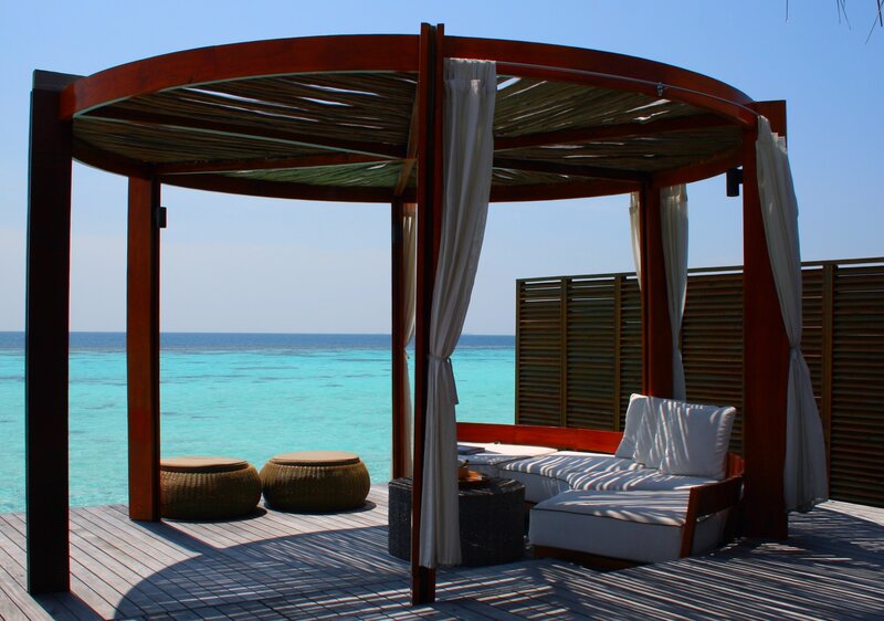 Wooden Cabana on Deck