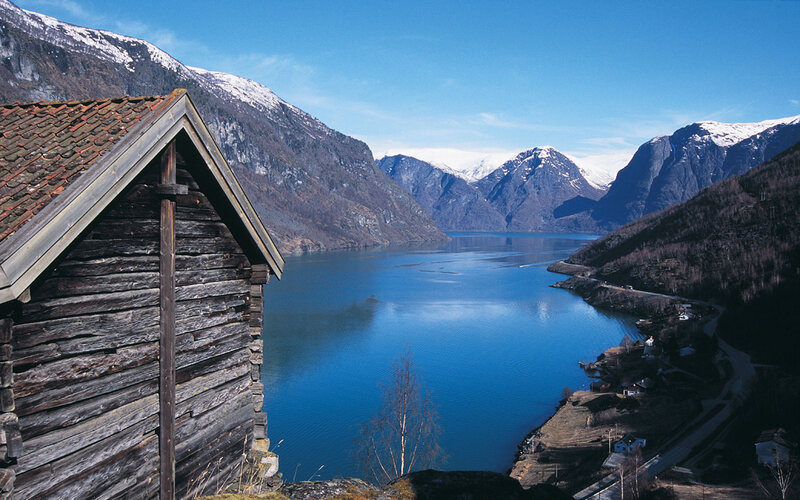Wooden Cabin by Fjord