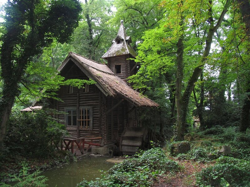 Wooden Cabin in Forest — Green, Serene, Summer