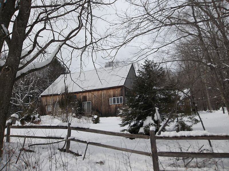 Wooden Cabin in Snow — White, Quiet
