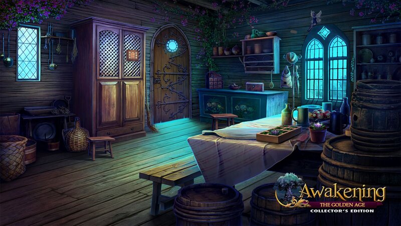 Wooden Cabin Interior — Brown, Cozy, Night