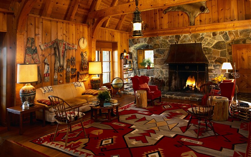 Wooden Cabin Living Room