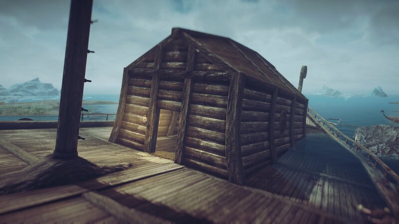 Wooden Cabin on Ship