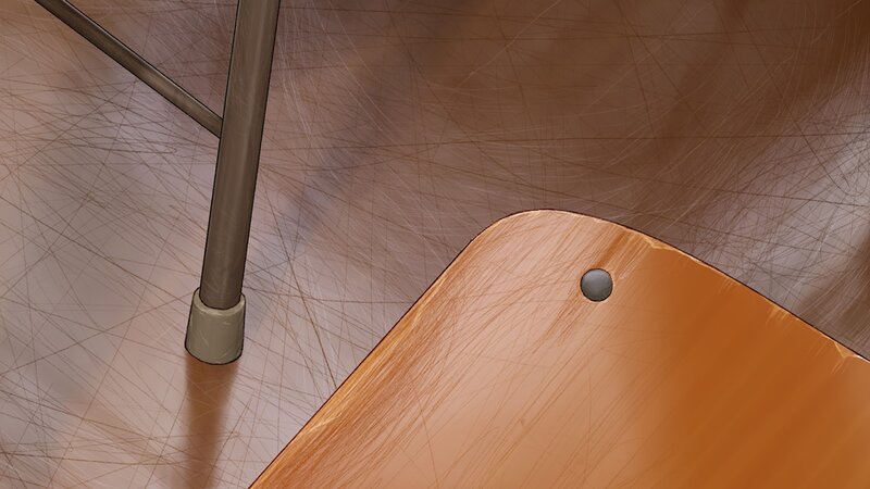Wooden Chair Leg — Brown
