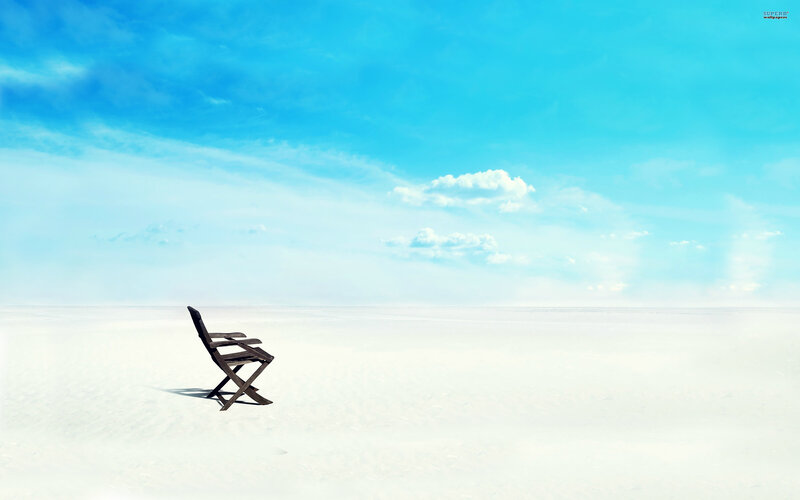 Wooden Chair on Beach